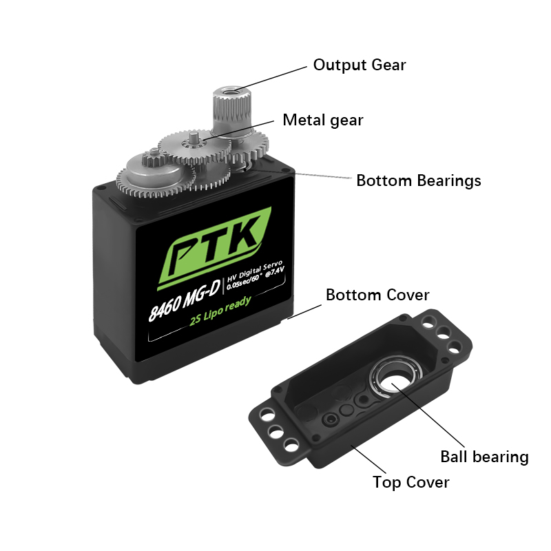PTK 8460 MG-D9gDigital servo M - đánh giá và giá Rc Helicopter Motor