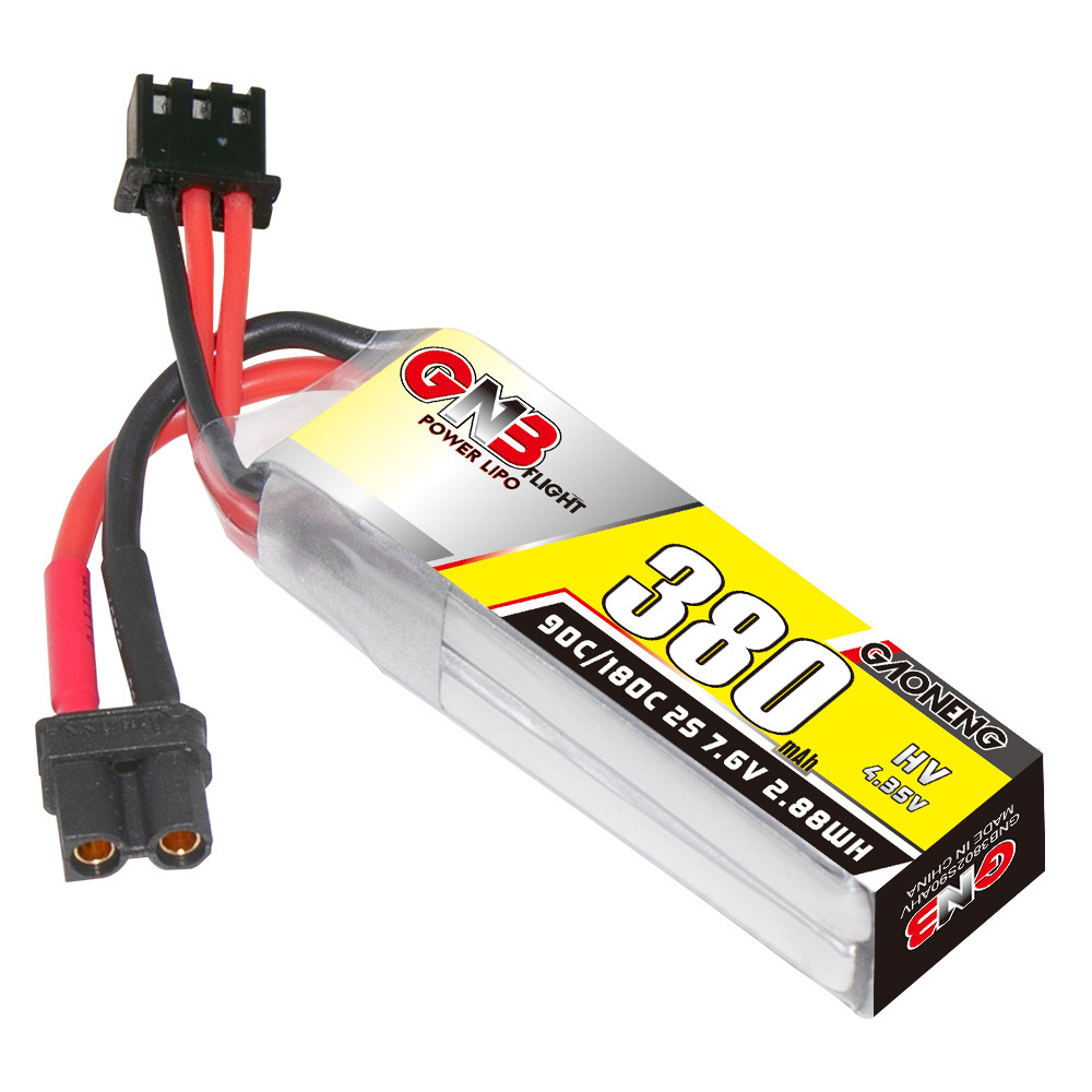 GNB 2S 7.6V 380mAh 90C/180C Li - đánh giá và giá Rc Helicopter Parts