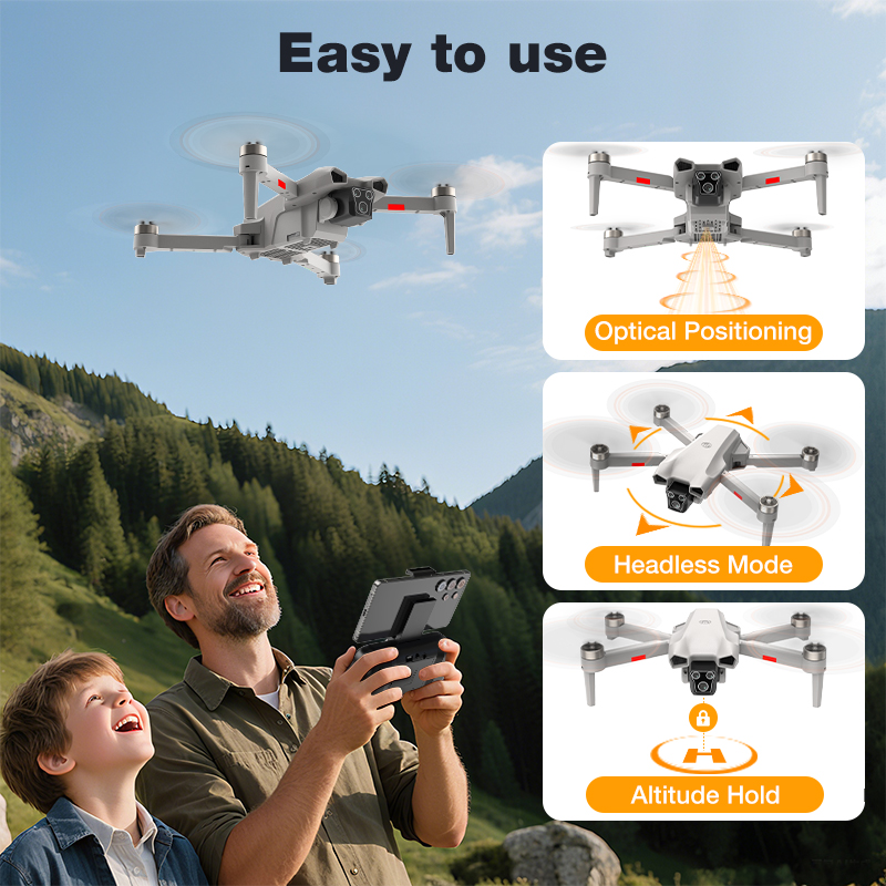 NEW Hot L017 Pro Drone Brushle - đánh giá và giá Rc Helicopter Case